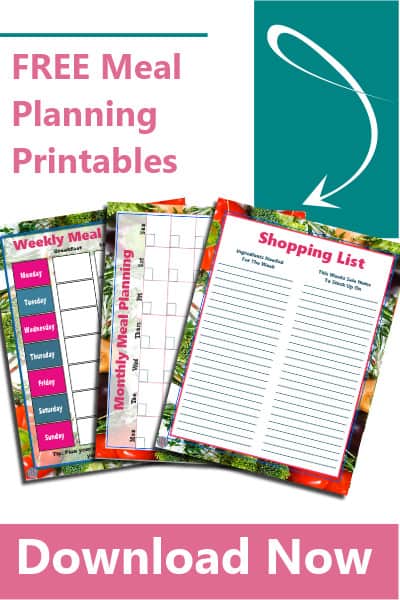 Meal Planning Printables With Shopping List